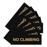 Signs ByLITA Basic No Climbing Sign | Easy No-Tool Installation | Powerful Foam Tape