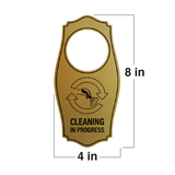 Signs ByLITA Cleaning in Progress Door Hanger
