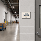 Classic Framed Plus CCTV Room — Authorized Personnel Only — Wall or Door Sign | Specialist Room - Sign