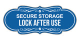 Signs ByLITA Designer Secure Storage Lock After Use Wall or Door Sign