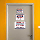 Classic Framed Plus Veterans Are Our Nation’s Heartbeat Door or Wall Sign | 2nd Amendment Protection