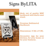 Where Have You Bean All My Life? Table Sign with Acrylic Stand (6x8“) | Coffee Lovers | Office & Home Table Signs