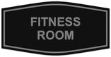 Signs ByLITA Fancy Fitness Room Sign | Durable Plastic | Vibrant Colors | Powerful Foam Tape