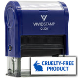All Quality Cruelty-Free Product Self-Inking Rubber Stamp