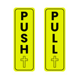 Signs ByLITA Vertical Push and Pull Door Signs (Church Crosses) Door Sign