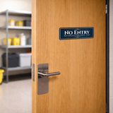 Standard Plus No Entry — Authorized Personnel Only — Wall or Door Sign | Authorized Personnel Only Room - Sign