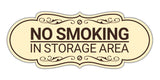 Signs ByLITA Designer No Smoking in Storage Area Wall or Door Sign
