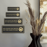 Standard Plus No Food or Drink in the Sanctuary Wall or Door Sign | Workplace Hygiene Signage