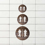 Circle Plus - Fun Restrooms Wall or Door Sign | Fun Restroom Sign