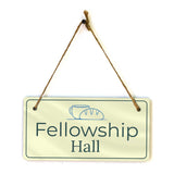 Signs ByLITA Place of Worship Room Signs 5x10 Hanging Plus Wall or Door Sign