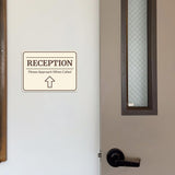 Classic Framed Plus Reception – Please Approach When Called Door or Wall Sign | Medical Facility Greeting & Reception