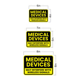 Classic Framed Plus Medical Devices May Interfere With Wireless Signals Door or Wall Sign | Miscellaneous Warning Signs - Industrial & Construction