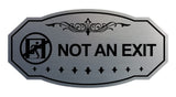 Victorian NOT an EXIT (Running Man) Wall or Door Sign