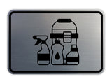 Signs ByLITA Classic Framed Cleaning Supplies Graphic Wall or Door Sign