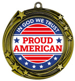 USA High Relief Metal Medals | Patriotic Awards and America Pride (3 Pack)