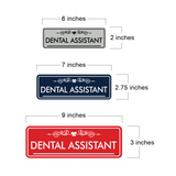 Signs ByLITA Standard Dental Assistant Tooth Graphic Dentist Office Decor Wall or Door Sign
