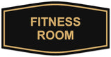 Signs ByLITA Fancy Fitness Room Sign | Durable Plastic | Vibrant Colors | Powerful Foam Tape