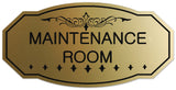 Signs ByLITA Victorian Maintenance Room Wall or Door Sign - Easy Installation | Durable Wall or Door