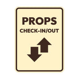 Signs ByLITA Portrait Round Props Check-In/Out Door or Wall Sign Easy Installation | Directing Artists & Co-Workers | Music | Concert | Festivals