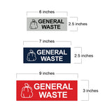 Basic General Waste Wall or Door Sign