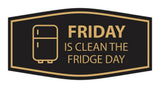 Signs ByLITA Fancy Friday Is Clean The Fridge Day Wall or Door Sign