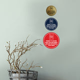 Circle Permit To Work Must Be Obtained Before Entering This Area Wall or Door Sign