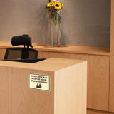 Classic Framed Please Check In At Reception Before Your Appointment Wall or Door Sign