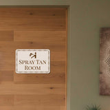 Classic Framed Plus Spray Tan Room — Wall or Door Sign | Treatment Room - Sign
