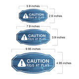 Victorian Plus Caution: Kids at Play Wall or Door Sign | Neutral
