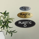 Signs ByLITA Oval Plastic Sign - Laser-Engraved Lettering | Durable ABS Plastic | Vibrant Colors | Powerful Foam Tape