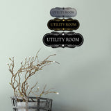 Signs ByLITA Designer Utility Room Wall or Door Sign