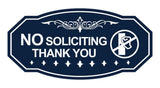 Victorian NO Soliciting Thank You (Knocking Hand) Wall or Door Sign