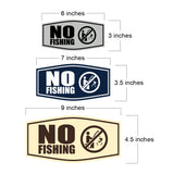 Fancy No Fishing Wall or Door Sign