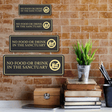 Standard Plus No Food or Drink in the Sanctuary Wall or Door Sign | Workplace Hygiene Signage