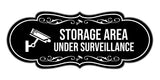 Signs ByLITA Designer Storage Area Under Surveillance Wall or Door Sign