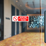 Standard Plus Do Not Store Raw And Cooked Food Together Door or Wall Sign