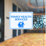 Classic Framed Plus Family Health Services Door or Wall Sign | Hygiene and Safety Signage