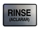 Signs ByLITA Classic Framed Rinse (Aclarar) Wall or Door Sign