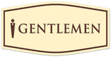 Signs ByLITA Fancy Gentleman figurine Sign - Laser-Engraved Lettering | Durable ABS Plastic | Vibrant Colors | Powerful Foam Tape Wall or Door Sign