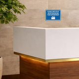 Classic Framed Please Check In At Reception Before Your Appointment Wall or Door Sign