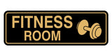 Standard Fitness Room Wall or Door Sign