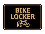 Signs ByLITA Classic Framed Bike Locker Wall or Door Sign