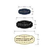 Signs ByLITA Victorian FRIENDS are therapists you can have WINE with Wall or Door Sign