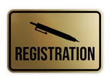 Classic Framed Registration Wall or Door Sign