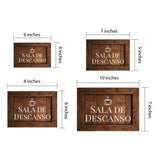 Classic Framed Plus Sala de Descanso Door or Wall Sign | Spanish - Office Room & Area Signs