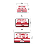 Classic Framed Plus Attention Machinery in Operation Keep Clear Door or Wall Sign | Workplace Health and Safety Warning Signage
