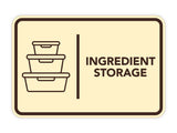 Signs ByLITA Classic Framed Ingredient Storage Door or Wall Sign Easy Installation | Health And Safety | Building And Hospitality Signs