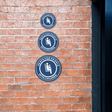 Circle Plus Seats For People With Children Wall or Door Sign | Safety Signs For Business