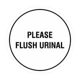 Circle Public Restrooms Wall or Door Sign