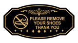 Victorian Please Remove Your Shoes Thank You (Sneaker) Wall or Door Sign